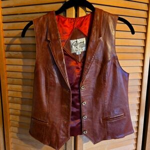 Vintage Leather vest!